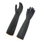 Max 1 Pair of Solvent Oil Resistant Nitrile Rubber Cleaning Work Gloves 55cm