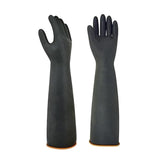 Max 1 Pair of Solvent Oil Resistant Nitrile Rubber Cleaning Work Gloves 55cm