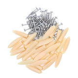 Max 100pcs Trimmable Solid Wooden Plugs - Jig Screws - Pocket-holes - DIY Yellow