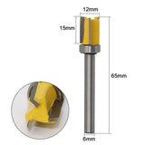 Max Maxb 6mm Woodworking Milling Cutter Slotting Cutter with Bearing Trimming Tool 6