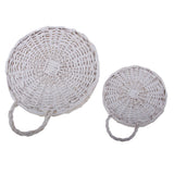 Max Maxb Flower Basket Green Vine Pot Hanging Plant Basket White Birdnest Set