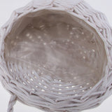 Max Maxb Flower Basket Green Vine Pot Hanging Plant Basket White Birdnest Set
