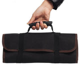 Max Maxb Multi Pockets Electrical Tool Bag Folding Roll Wrap Storage Organizer Red