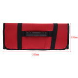 Max Maxb Multi Pockets Electrical Tool Bag Folding Roll Wrap Storage Organizer Red