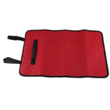Max Maxb Multi Pockets Electrical Tool Bag Folding Roll Wrap Storage Organizer Red