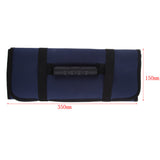 Max Maxb Multi Pockets Electrical Tool Bag Folding Roll Wrap Storage Organizer Blue