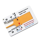 Max Maxb Tyre Tread Depth Gauge Caliper Auto Motorcycle Caravan Trailer Wheel Measure