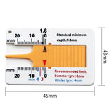 Max Maxb Tyre Tread Depth Gauge Caliper Auto Motorcycle Caravan Trailer Wheel Measure