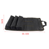 Max Large Capacity Electrician Tool Pouch Organizer Bag Roll Up Tool Bag
