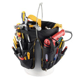 Max Large Capacity Electrician Tool Pouch Organizer Bag Bucket Tool Organizer