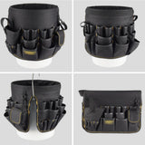 Max Large Capacity Electrician Tool Pouch Organizer Bag Bucket Tool Organizer