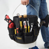 Max Large Capacity Electrician Tool Pouch Organizer Bag Bucket Tool Organizer