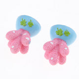 Max 2x Mini Artificial Plants Cute Resin Cactus with Special Can Pot Ruby