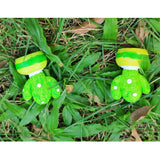 Max 2x Mini Artificial Plants Cute Resin Cactus with Special Can Pot Spotted