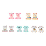 Max 2x Cartoon Artificial Animals, Animal Statue Desk Table Decor Pink Pig