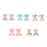 Max 2x Cartoon Artificial Animals, Animal Statue Desk Table Decor Pink Pig