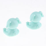 Max 2x Cartoon Artificial Animals, Animal Statue Desk Table Decor Blue Rabbit