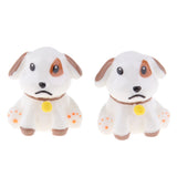 Max 2x Cartoon Artificial Animals, Animal Statue Desk Table Decor Spotted Dog