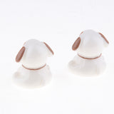 Max 2x Cartoon Artificial Animals, Animal Statue Desk Table Decor Spotted Dog