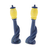Max 2Pcs Mini Retro Street Lamp Cute Hand-Painted Streetlight for Dollhouse 7
