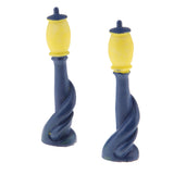 Max 2Pcs Mini Retro Street Lamp Cute Hand-Painted Streetlight for Dollhouse 7