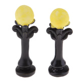 Max 2Pcs Mini Retro Street Lamp Cute Hand-Painted Streetlight for Dollhouse 12