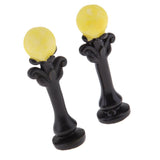 Max 2Pcs Mini Retro Street Lamp Cute Hand-Painted Streetlight for Dollhouse 12
