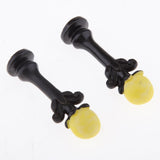 Max 2Pcs Mini Retro Street Lamp Cute Hand-Painted Streetlight for Dollhouse 12