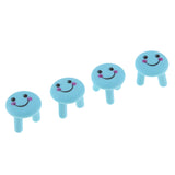 Max Resin Craft Miniature Chairs Figurine Micro Landscape Blue Smiling Face S