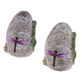 Max Resin Rockery Stone Fairy Garden Ornament Micro Landscape Bamboo 2pcs