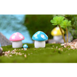 Max 5Pcs Miniature Bonsai Craft Garden Landscape DIY Candy Mushroom Decor Blue