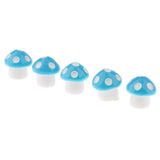 Max 5Pcs Miniature Bonsai Craft Garden Landscape DIY Candy Mushroom Decor Blue