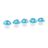 Max 5Pcs Miniature Bonsai Craft Garden Landscape DIY Candy Mushroom Decor Blue