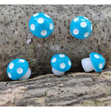 Max 5Pcs Miniature Bonsai Craft Garden Landscape DIY Candy Mushroom Decor Blue