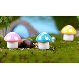 Max 5Pcs Miniature Bonsai Craft Garden Landscape DIY Candy Mushroom Decor Blue