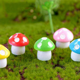 Max 5Pcs Miniature Bonsai Craft Garden Landscape DIY Candy Mushroom Decor Blue
