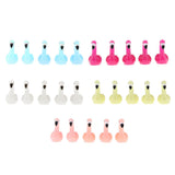 Max 5xMicro Landscape Decor Flamingo Miniature Fairy Garden Ornament Light Pink