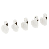 Max 5xMicro Landscape Decor Flamingo Miniature Fairy Garden Ornament White