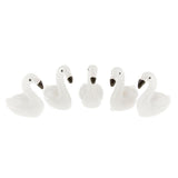 Max 5xMicro Landscape Decor Flamingo Miniature Fairy Garden Ornament White
