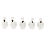 Max 5xMicro Landscape Decor Flamingo Miniature Fairy Garden Ornament White