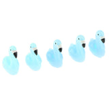 Max 5xMicro Landscape Decor Flamingo Miniature Fairy Garden Ornament Blue