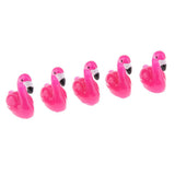 Max 5xMicro Landscape Decor Flamingo Miniature Fairy Garden Ornament Red
