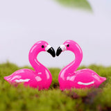Max 5xMicro Landscape Decor Flamingo Miniature Fairy Garden Ornament Red