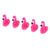 Max 5xMicro Landscape Decor Flamingo Miniature Fairy Garden Ornament Red