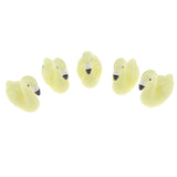 Max 5xMicro Landscape Decor Flamingo Miniature Fairy Garden Ornament Yellow