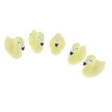Max 5xMicro Landscape Decor Flamingo Miniature Fairy Garden Ornament Yellow