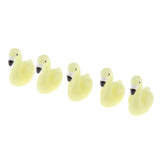 Max 5xMicro Landscape Decor Flamingo Miniature Fairy Garden Ornament Yellow