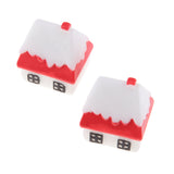 Max 2PCS Mini House Miniature Dollhouse House Garden Accessory Fairy Ornament 1