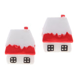 Max 2PCS Mini House Miniature Dollhouse House Garden Accessory Fairy Ornament 1
