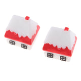 Max 2PCS Mini House Miniature Dollhouse House Garden Accessory Fairy Ornament 1